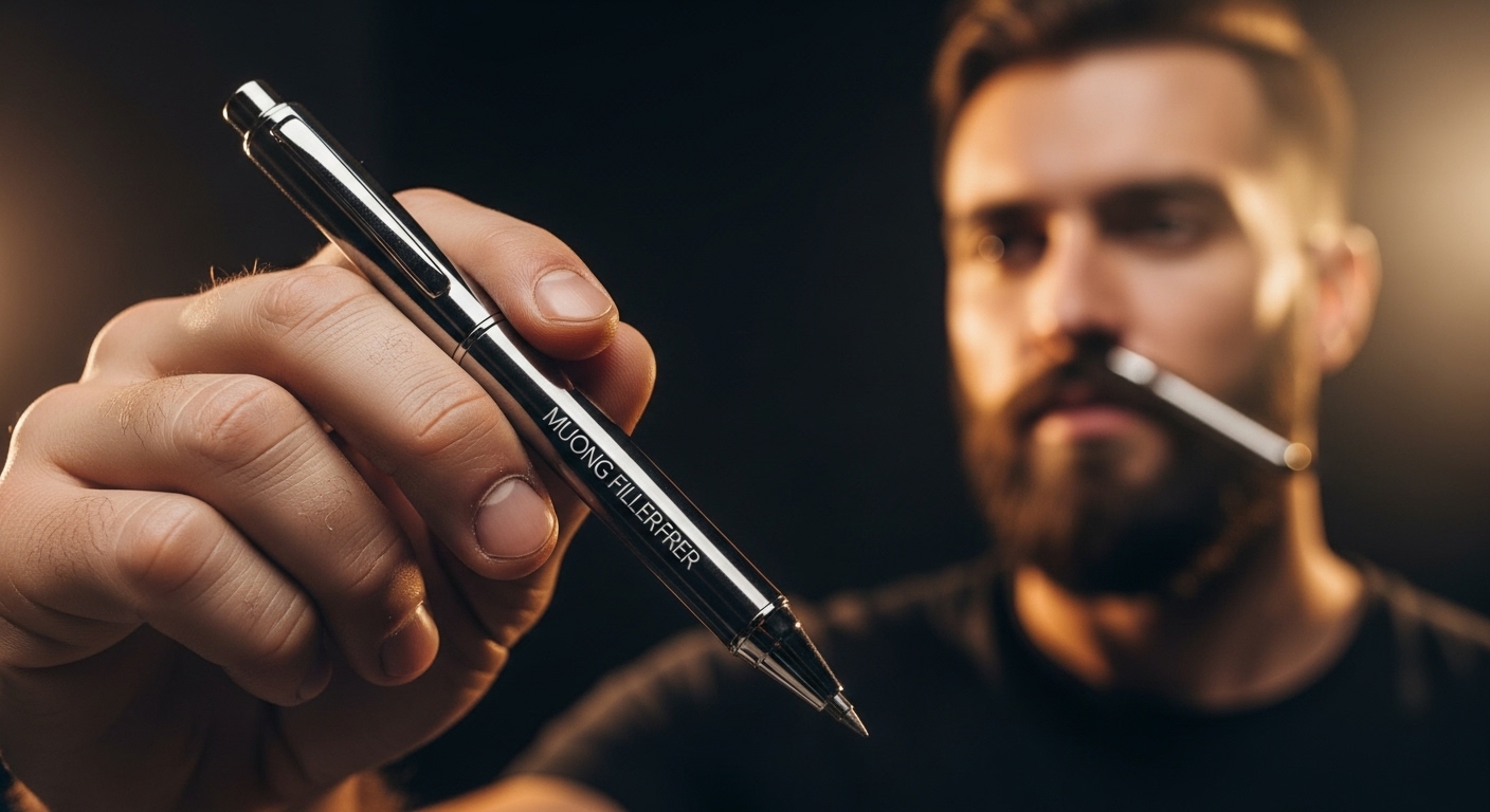 وداعًا للفراغات: احصل على لحية كاملة وجذابة مع قلم ملء فراغات اللحية