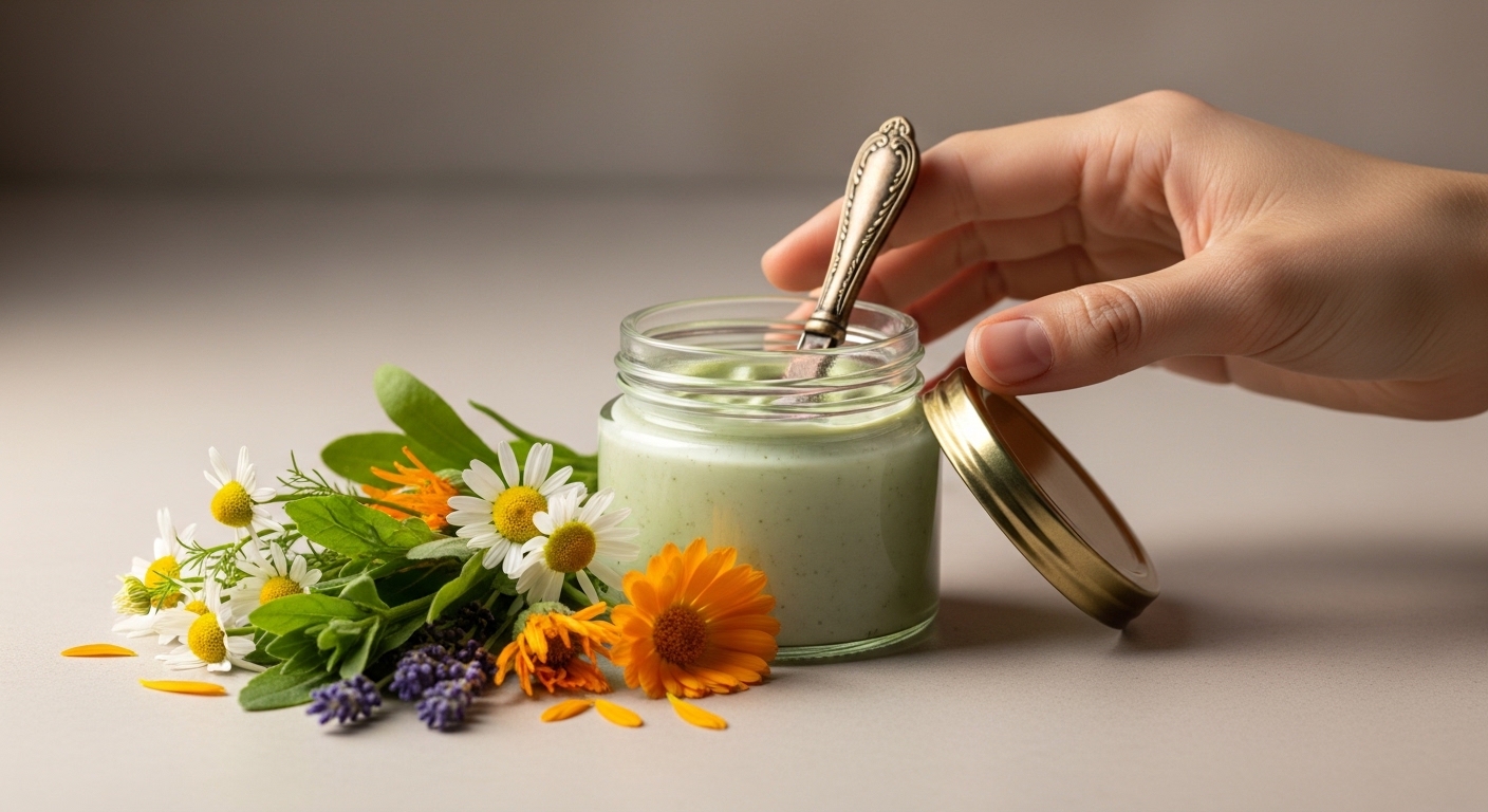 وداعاً للكورتيزون! مرهم أعشاب طبيعي 100% لعلاج الأكزيما بفاعلية وأمان