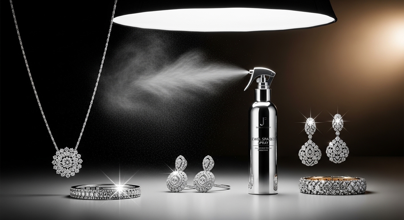 وداعاً للمعان الباهت: استعيد بريق مجوهراتك مع رذاذ تلميع المجوهرات الفعال