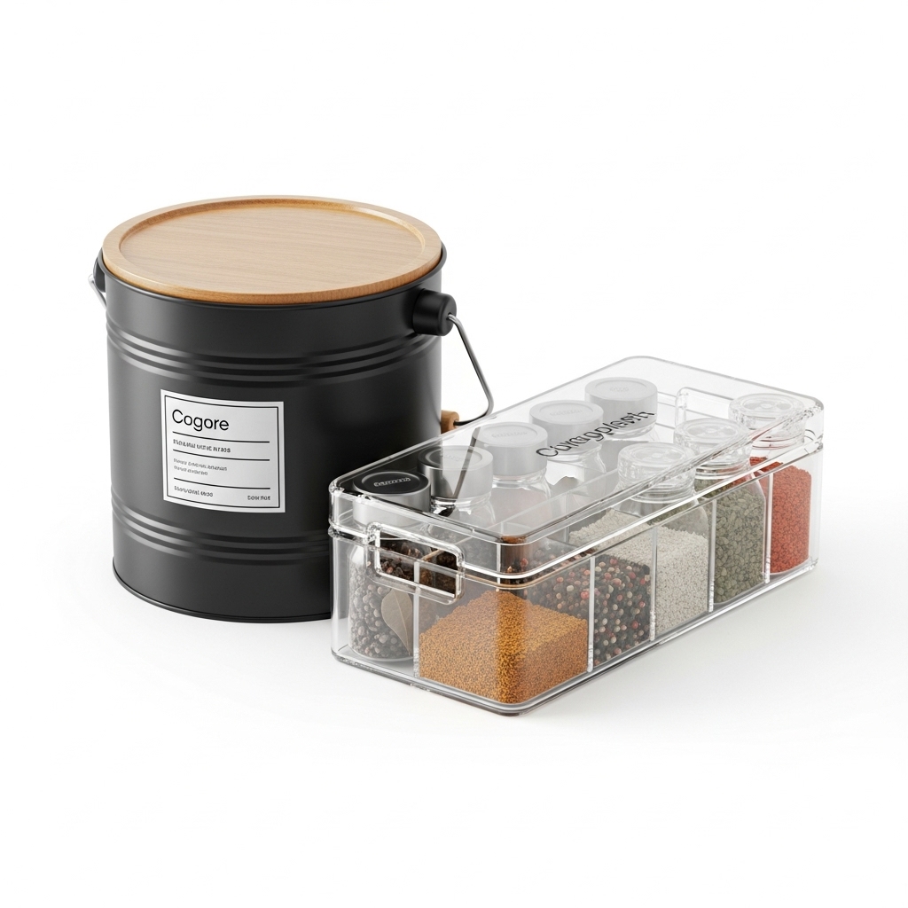 صندوق توابل و دلو تخزين فاخر - Image 3 - najido - نجدو